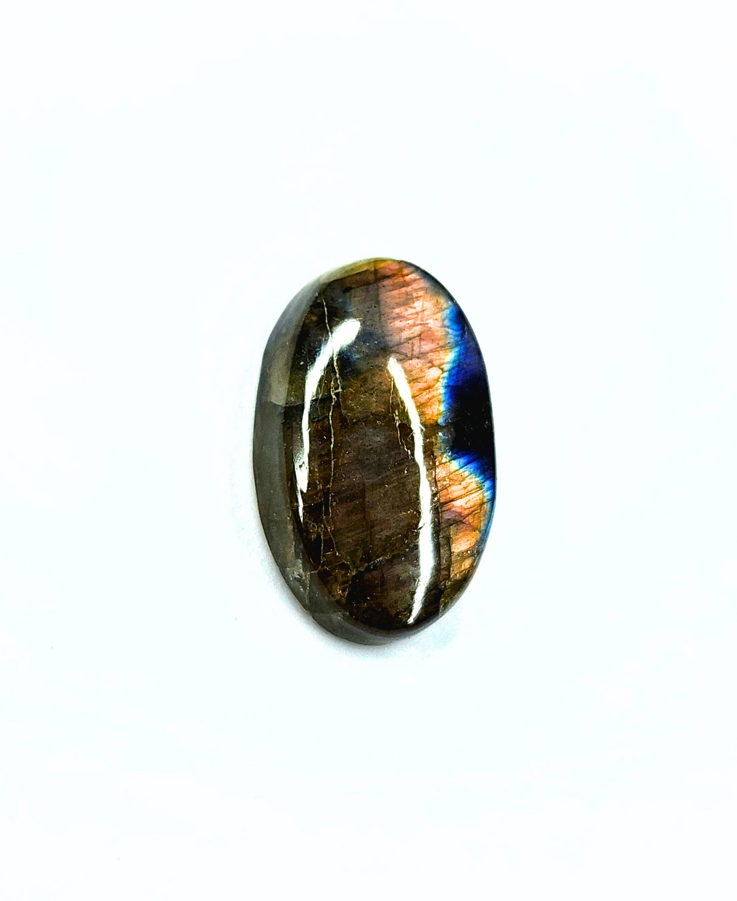 Purple Flash Labradorite Cabochon – 26.95mm x 17.02mm Oval