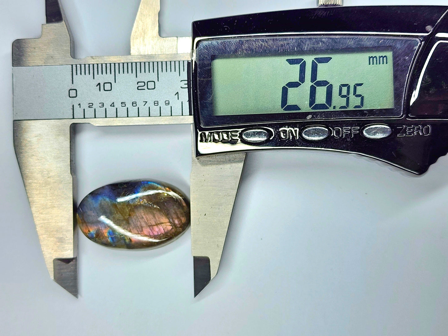 Purple Flash Labradorite Cabochon – 26.95mm x 17.02mm Oval