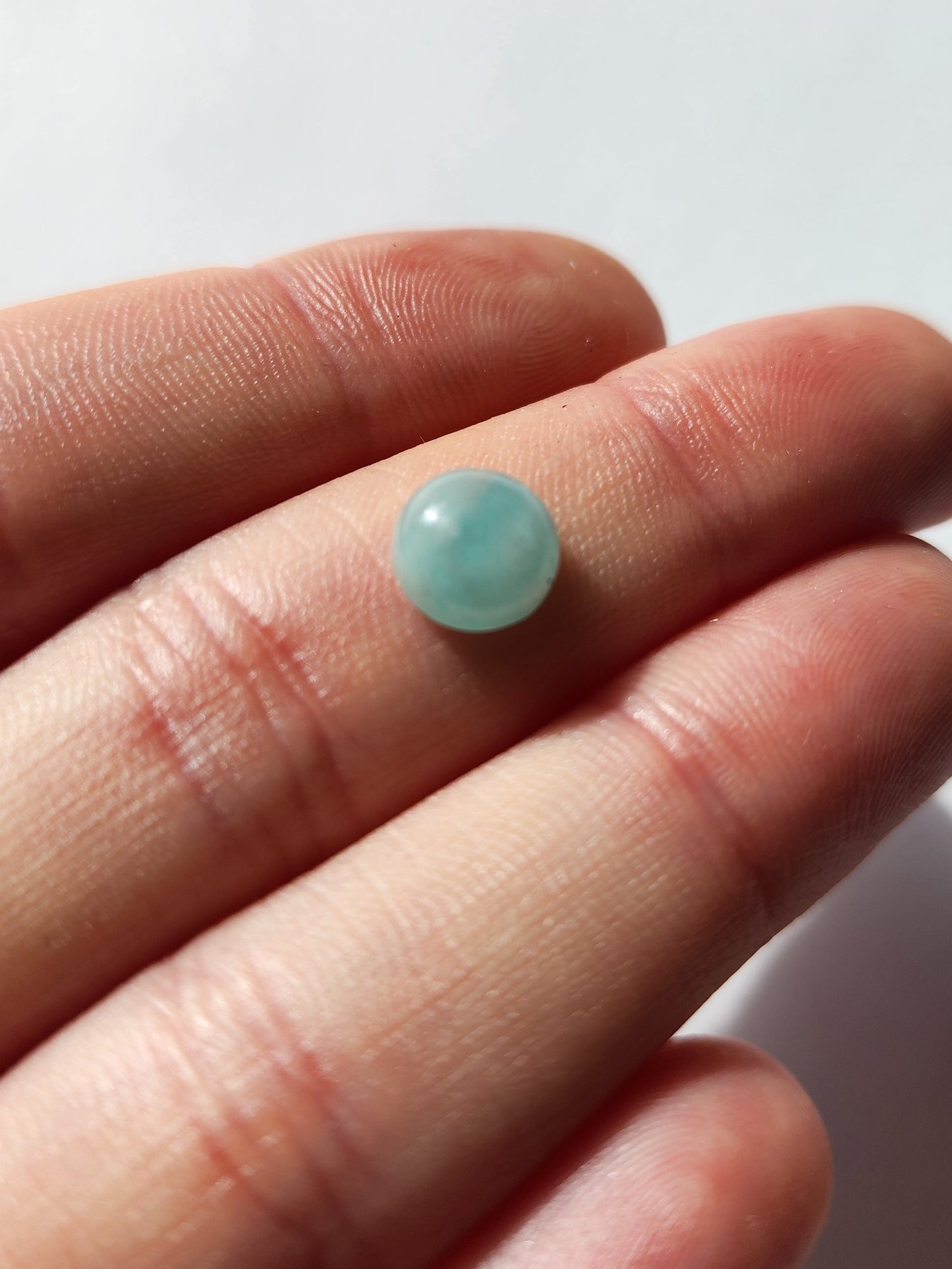 Amazonite 8mm round cabochons - 4 pack