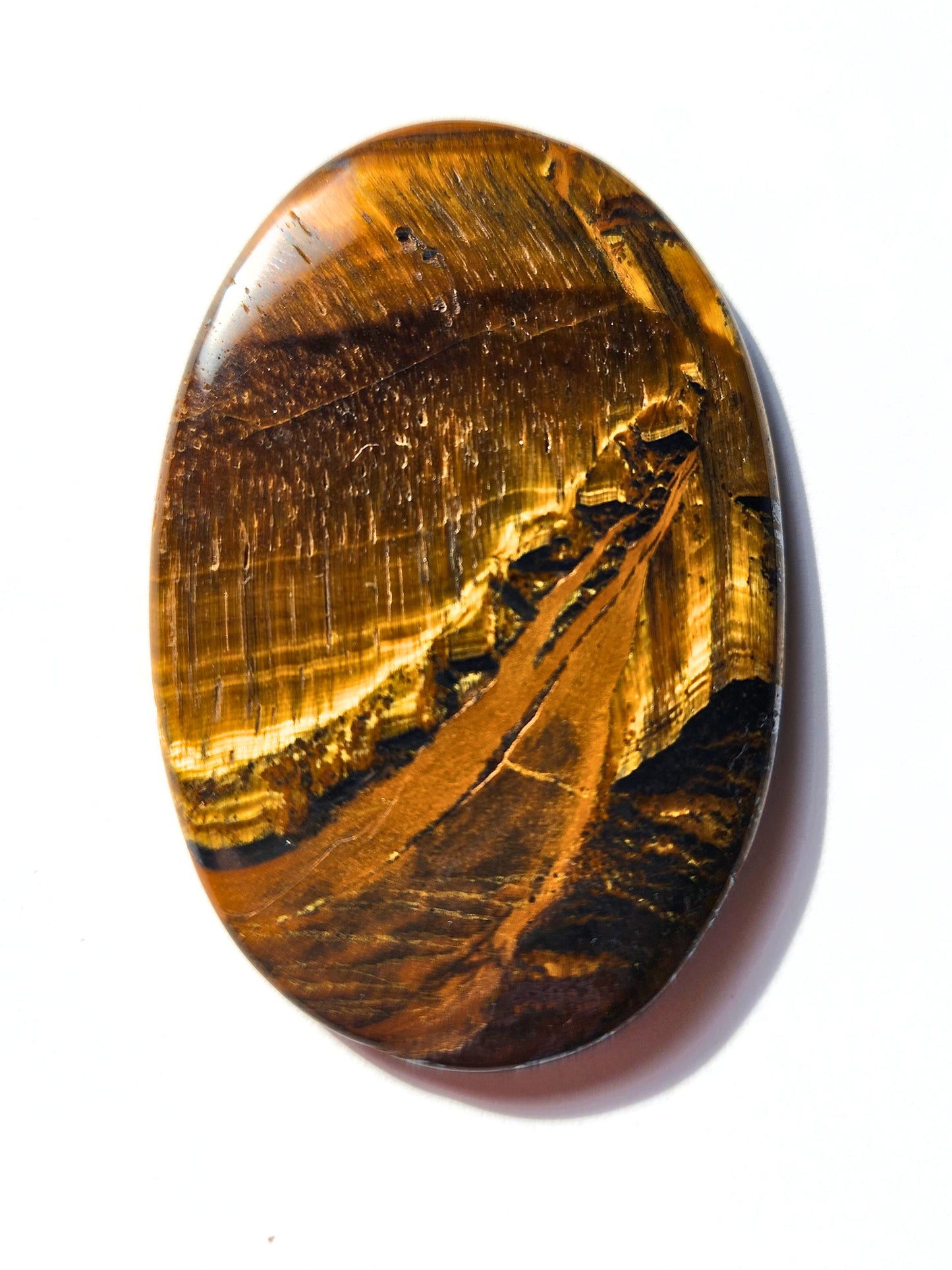 Tiger’s Eye XL Cabochon – 60mm × 40mm