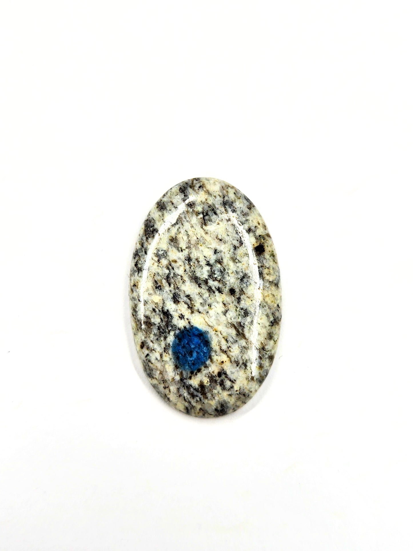 K2 Jasper Cabochon – 32mm x 20mm Oval | Natural K2 Granite with Azurite